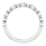 14K White 7/8 CTW Diamond Anniversary Band photo 2