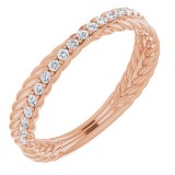 14K Rose 1/5 CTW Diamond Anniversary Band photo