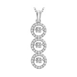 Gems One 14KT White Gold & Diamond Rhythm Of Love Neckwear Pendant   - 3-1/4 ctw photo