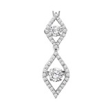Gems One 14KT White Gold & Diamond Rhythm Of Love Neckwear Pendant  - 3/4 ctw photo