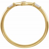 14K Yellow Opal & .08 CTW Diamond V Ring photo 2