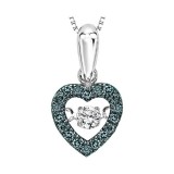 Gems One 14KT White Gold & Diamond Rhythm Of Love Neckwear Pendant  - 1/5 ctw photo