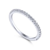 Gabriel & Co. 14k White Gold Contemporary Anniversary Wedding Band photo 3