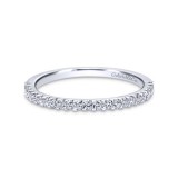 Gabriel & Co. 14k White Gold Contemporary Anniversary Wedding Band photo