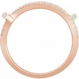 14K Tri-Color 1/2 CTW Diamond Ring photo 2