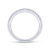 Gabriel & Co. 14k White Gold Contemporary Anniversary Wedding Band photo 2