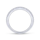 Gabriel & Co. 14k White Gold Contemporary Anniversary Wedding Band photo 2