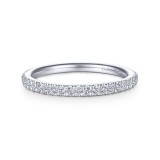 Gabriel & Co. 14k White Gold Contemporary Anniversary Wedding Band photo