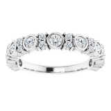 14K White 3/4 CTW Diamond Anniversary Band photo 3