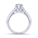 Gabriel & Co. 14k White Gold Contemporary Straight Engagement Ring photo 2