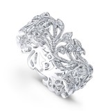 Beverley K 18k White Gold Diamond Band photo