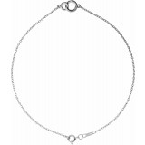 14K White Interlocking Circle Bracelet photo