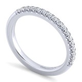 Gabriel & Co. 14k White Gold Contemporary Anniversary Wedding Band photo 3