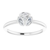 14K White 1/5 CTW Diamond Ring photo 3