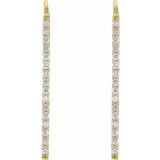 14K Yellow 1/3 CTW Diamond Bar Earrings photo 2