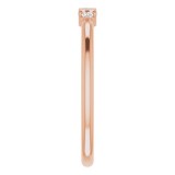 14K Rose 1/8 CTW Diamond Stackable Ring photo 4