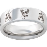Serinium Pipe Cut Band with Deer Head Laser Engraving photo