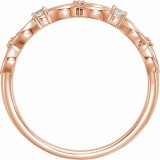 14K Rose .08 CTW Diamond Infinity-Inspired Ring photo 2
