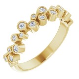 14K Yellow 1/5 CTW Diamond Anniversary Band photo