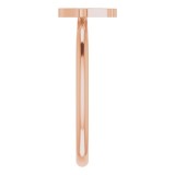 14K Rose Hamsa Stackable Ring photo 4