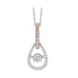 Gems One 10Kt White Rose Gold Diamond (1/8Ctw) Pendant photo