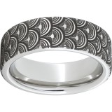 Serinium Pipe Cut Band with Palmito Laser Engraving photo