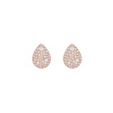 Henri Daussi 14k Rose Gold Diamond Stud Earrings photo