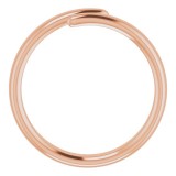 14K Rose Bypass Ring photo 2