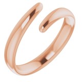 14K Rose Bypass Ring photo