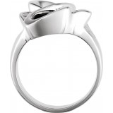14K White Freeform Ring photo 2