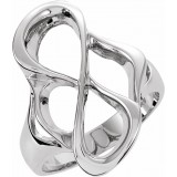 14K White Freeform Ring photo