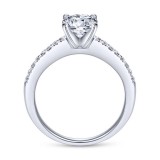 Gabriel & Co. 14k White Gold Contemporary Straight Engagement Ring photo 2