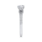 Shah Luxury 14K Two-Tone Gold Marquise Cut Diamond Engagement Ring with Euro Shank (Semi-Mount) photo 3