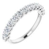 14K White 3/4 CTW Diamond Anniversary Band photo