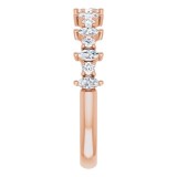 14K Rose 3/8 CTW Diamond Anniversary Band photo 4