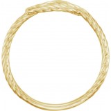 14K Yellow Rope Knot Ring photo 2