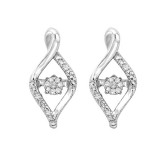 Gems One Silver Diamond (1/12 Ctw) Earring photo