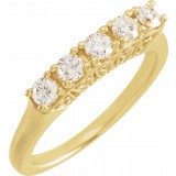 14K Yellow 1/2 CTW Diamond Anniversary Band photo