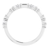14K White 3/8 CTW Diamond Anniversary Band photo 2