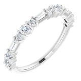 14K White 3/8 CTW Diamond Anniversary Band photo