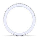 Gabriel & Co. 14k White Gold Contemporary Anniversary Wedding Band photo 2