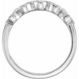 14K White 1/2 CTW Diamond Anniversary Band photo 2