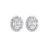Gems One 14Kt White Gold Diamond (1/2Ctw) Earring photo