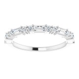 14K White 1/2 CTW Diamond Anniversary Band photo 3