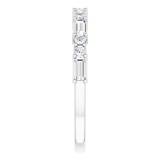 14K White 1/2 CTW Diamond Anniversary Band photo 4