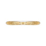 Shah Luxury 14K Two-Tone Gold Plain Wedding Band photo