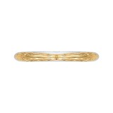 Shah Luxury 14K Two-Tone Gold Plain Wedding Band photo