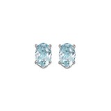 Gems One 14Kt White Gold Aquamarine (1 Ctw) Earring photo