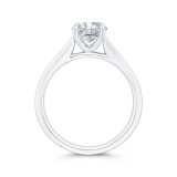 Shah Luxury 14K White Gold Round Cut Diamond Channel Set Engagement Ring (Semi-Mount) photo 4