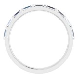14K White 5/8 CTW Diamond Straight Baguette Anniversary Band photo 2